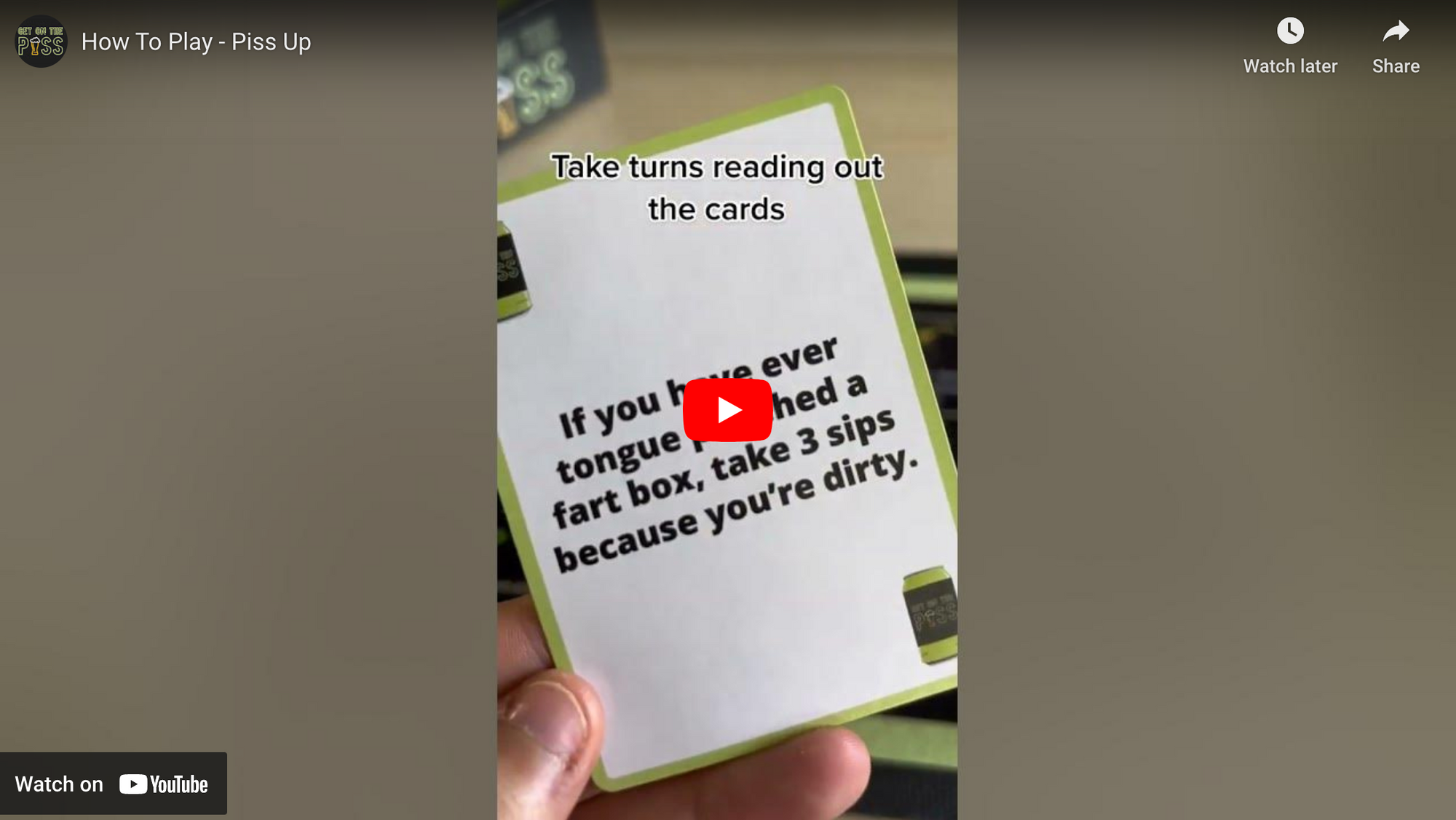 How To Play Piss Up | Drinking Board Game